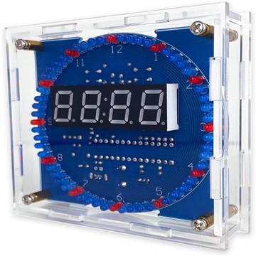 YYSOLDER soldering practice kit Digital tube electronic clock Rotating LED running light Light control Temperature control Multi-function clock Learning soldering kit