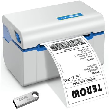 TEROW Printer 2024D Thermal Label Printer 4x6 Shipping Label Printer with 127mm/s High-Speed Printin